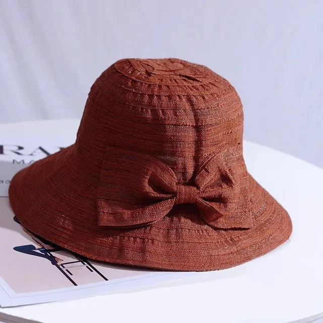 Gorra de playa con cinta