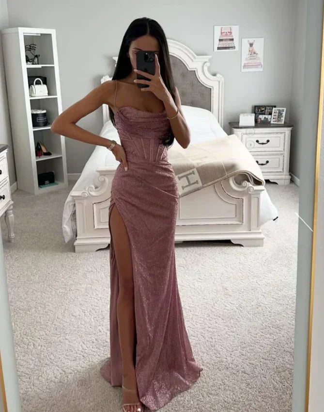 Vestido Fiesta Escote Corazón Elegante SABRYNA