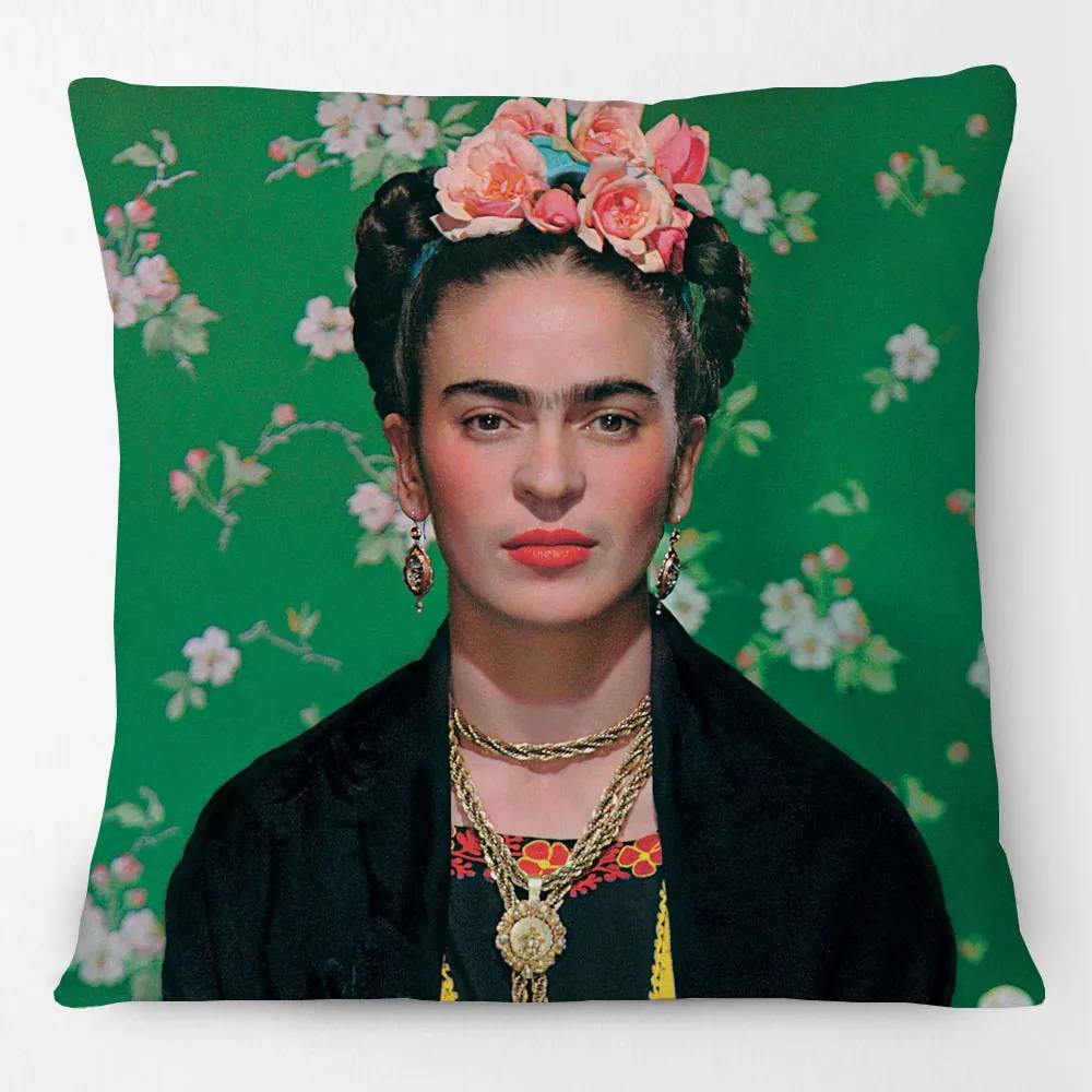 Funda Almohada Diseño Frida Kahlo Colorida