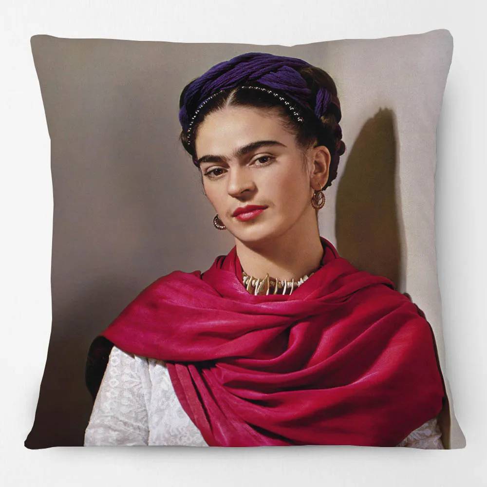 Funda Almohada Diseño Frida Kahlo Colorida