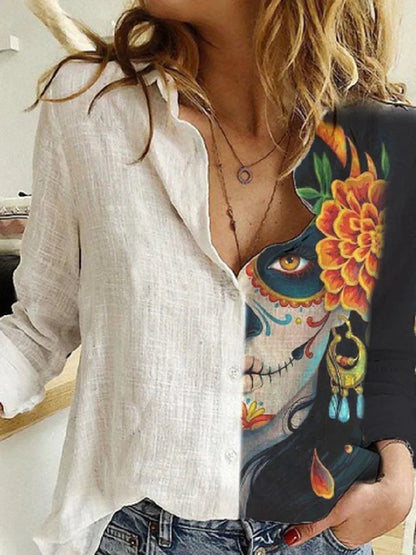 Blusa Artística Inspirada Frida