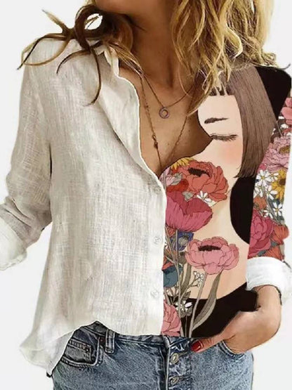 Blusa Artística Inspirada Frida