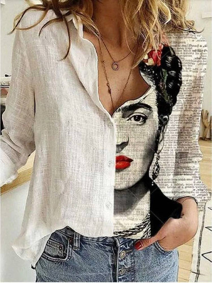 Blusa Artística Inspirada Frida