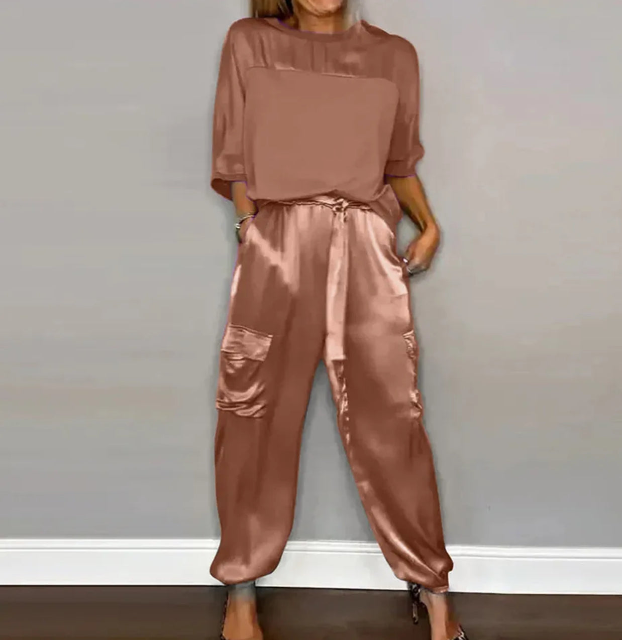 Conjunto Liso Satén Elegante