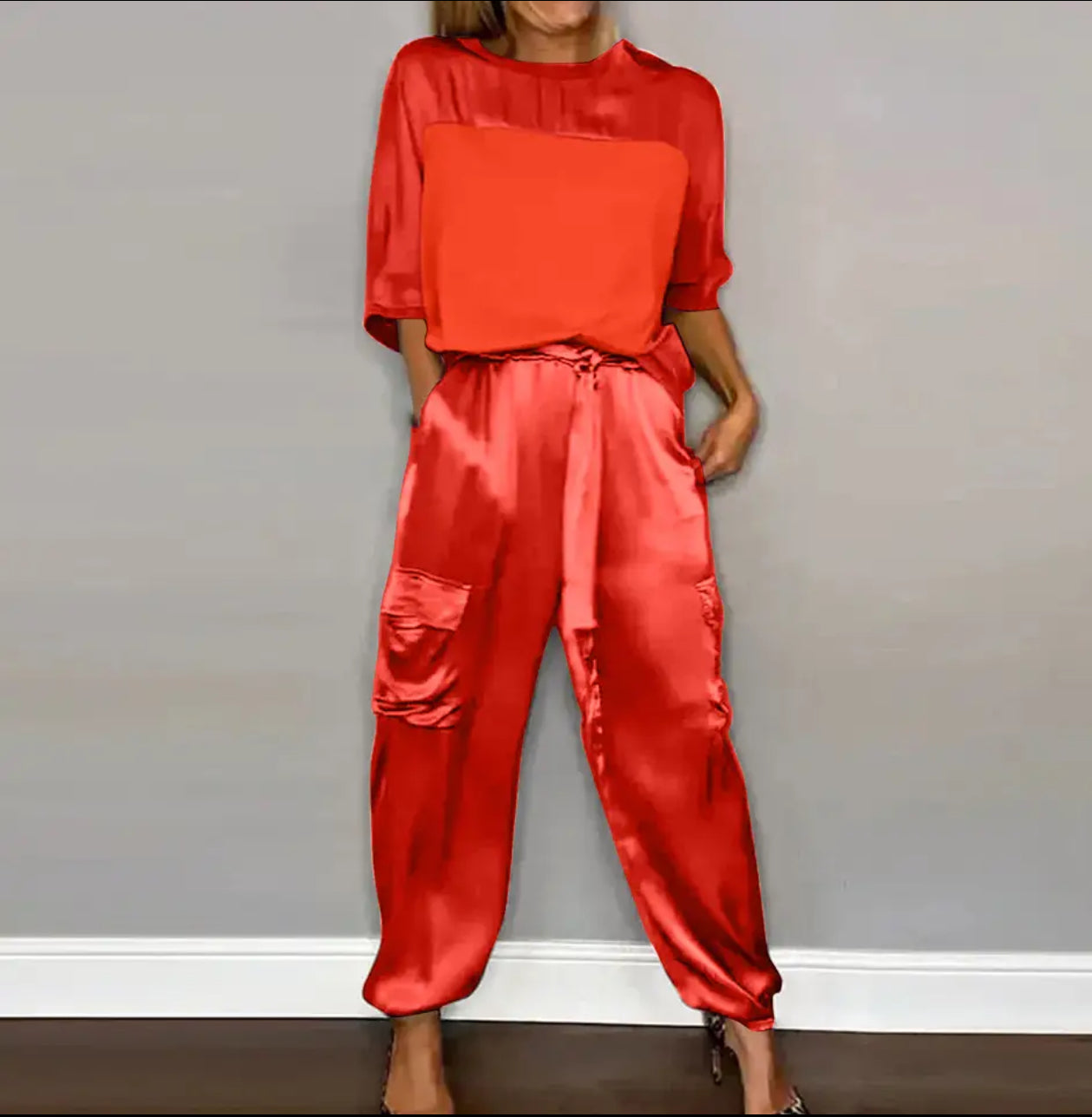 Conjunto Liso Satén Elegante