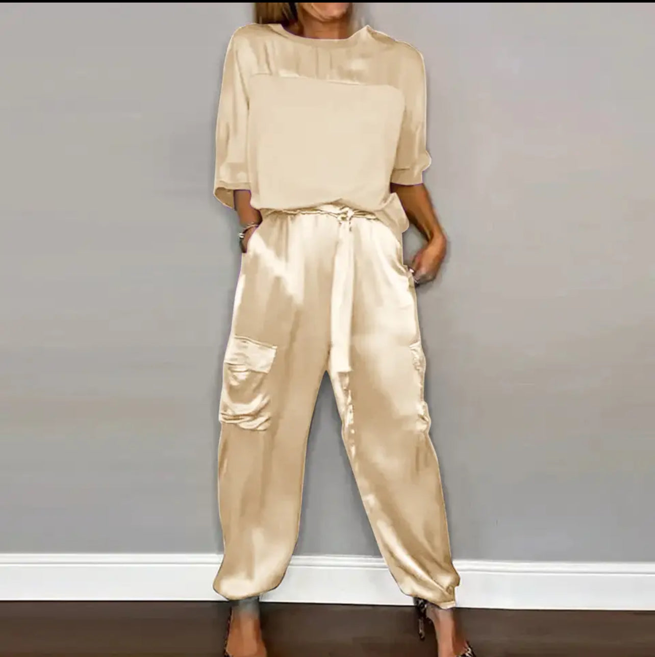 Conjunto Liso Satén Elegante