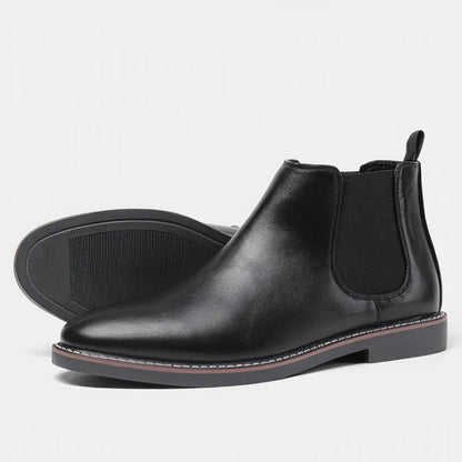 Botas Chelsea de cuero para hombre elegantes