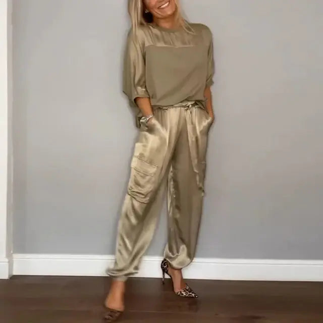 Conjunto Liso Satén Elegante