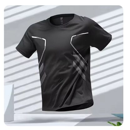 Camiseta deportiva hombre estampado urbano moda