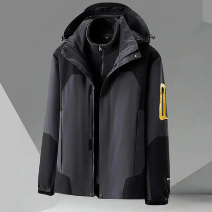 Chaquetón Impermeable con Capucha Hombre