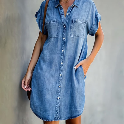 Vestido Vaquero Mujer Azul - Vestiria