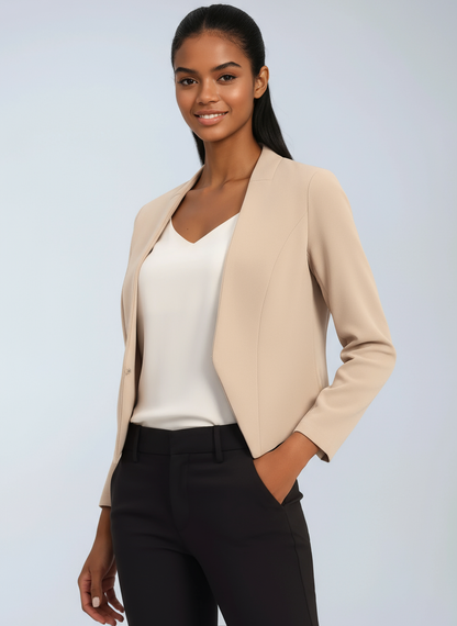 Chaquetilla Mujer Corte Clásico Elegante