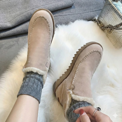 Botas de mujer acolchadas cálidas y cómodas