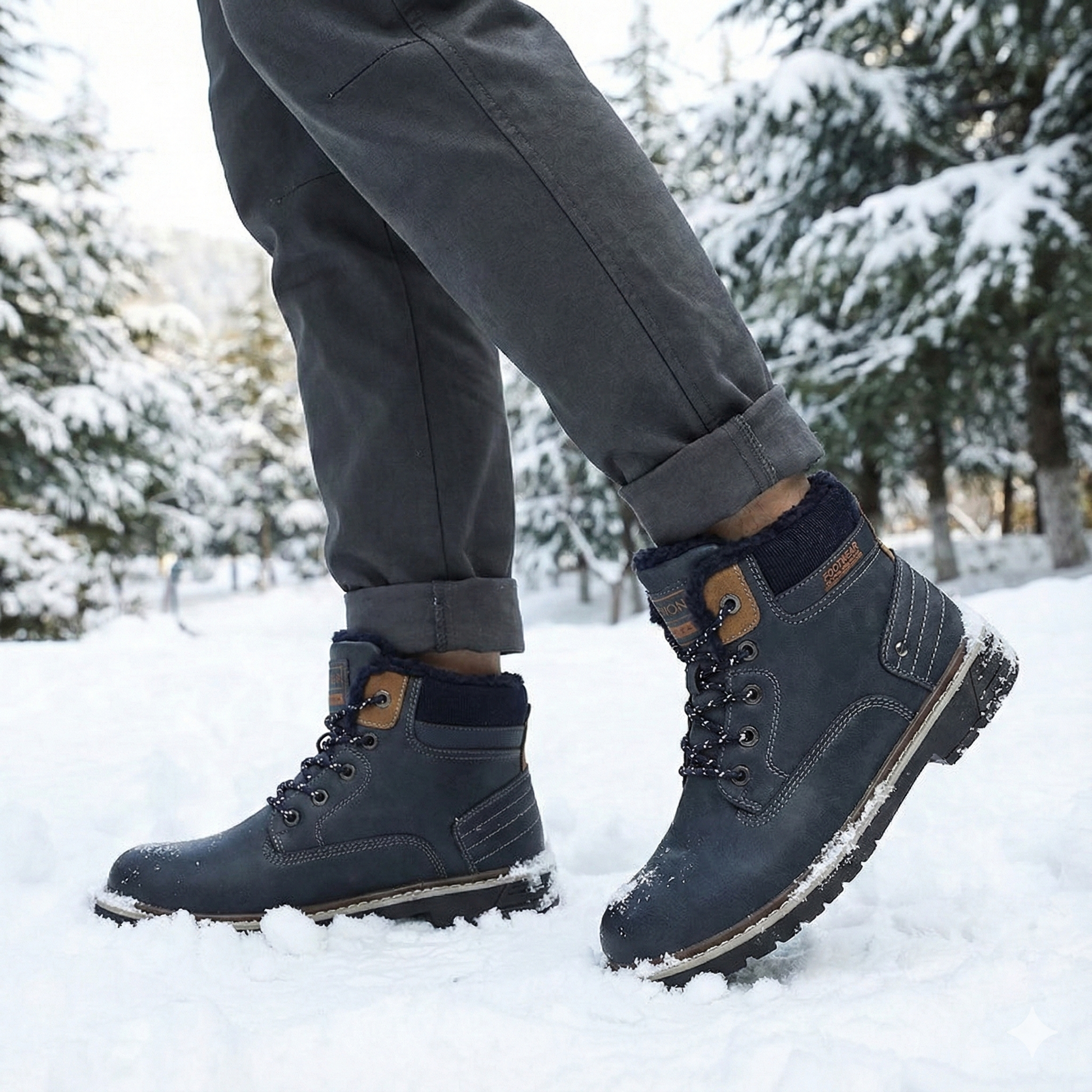 Botas Hombre Invierno Calientes Impermeables - Vestiria