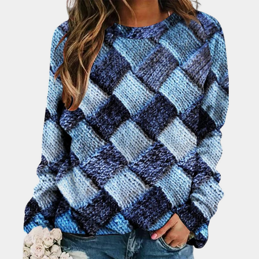 Sudadera de punto vistosa mujer - Vestiria