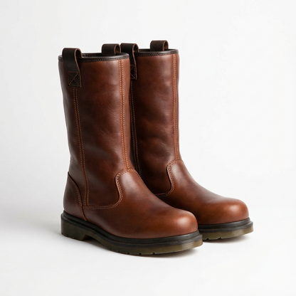 Botas Mujer Cuero Medias Con Estilo - Clara Moda