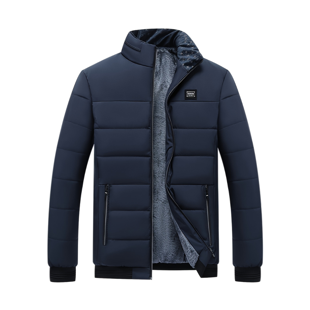 Abrigo Hombre Gris Cálido y Elegante