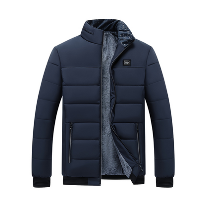 Abrigo Hombre Gris Cálido y Elegante
