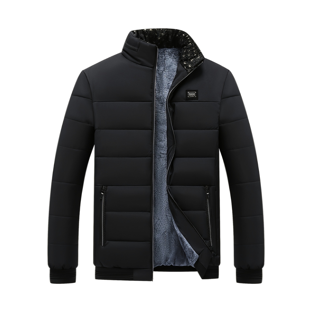 Abrigo Hombre Gris Cálido y Elegante
