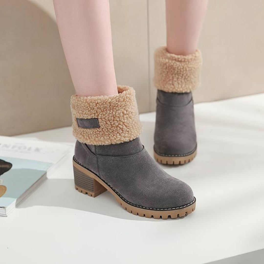 Botas Mujer Invierno Tacón Alto Caliente