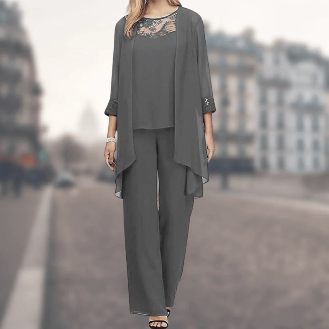 Conjunto de tres piezas Chic y Elegante