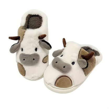 Pantuflas Vaca Acogedoras Mujer