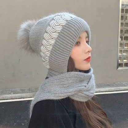 Gorro y Bufanda Mujer Invierno Acogedora