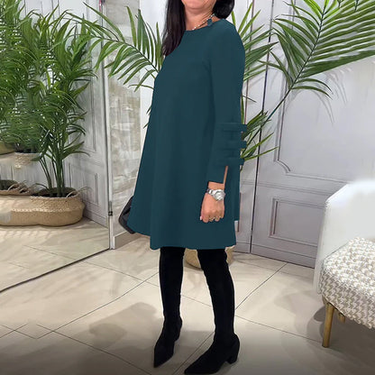 Vestido Mujer Manga Larga Cómodo