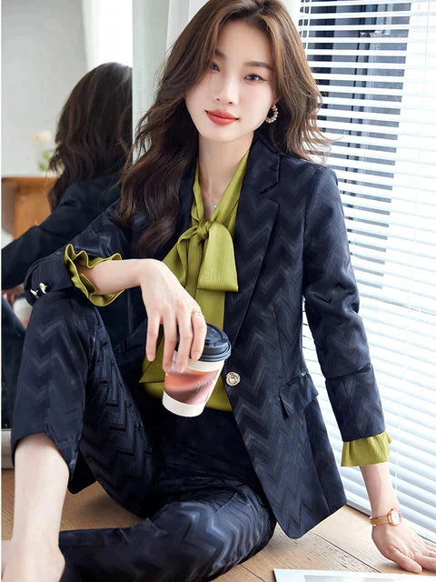 Chaquetas Rayadas Mujer Estilo Casual