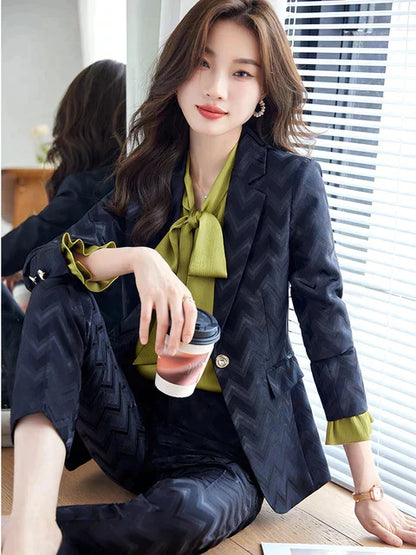 Chaquetas Rayadas Mujer Estilo Casual