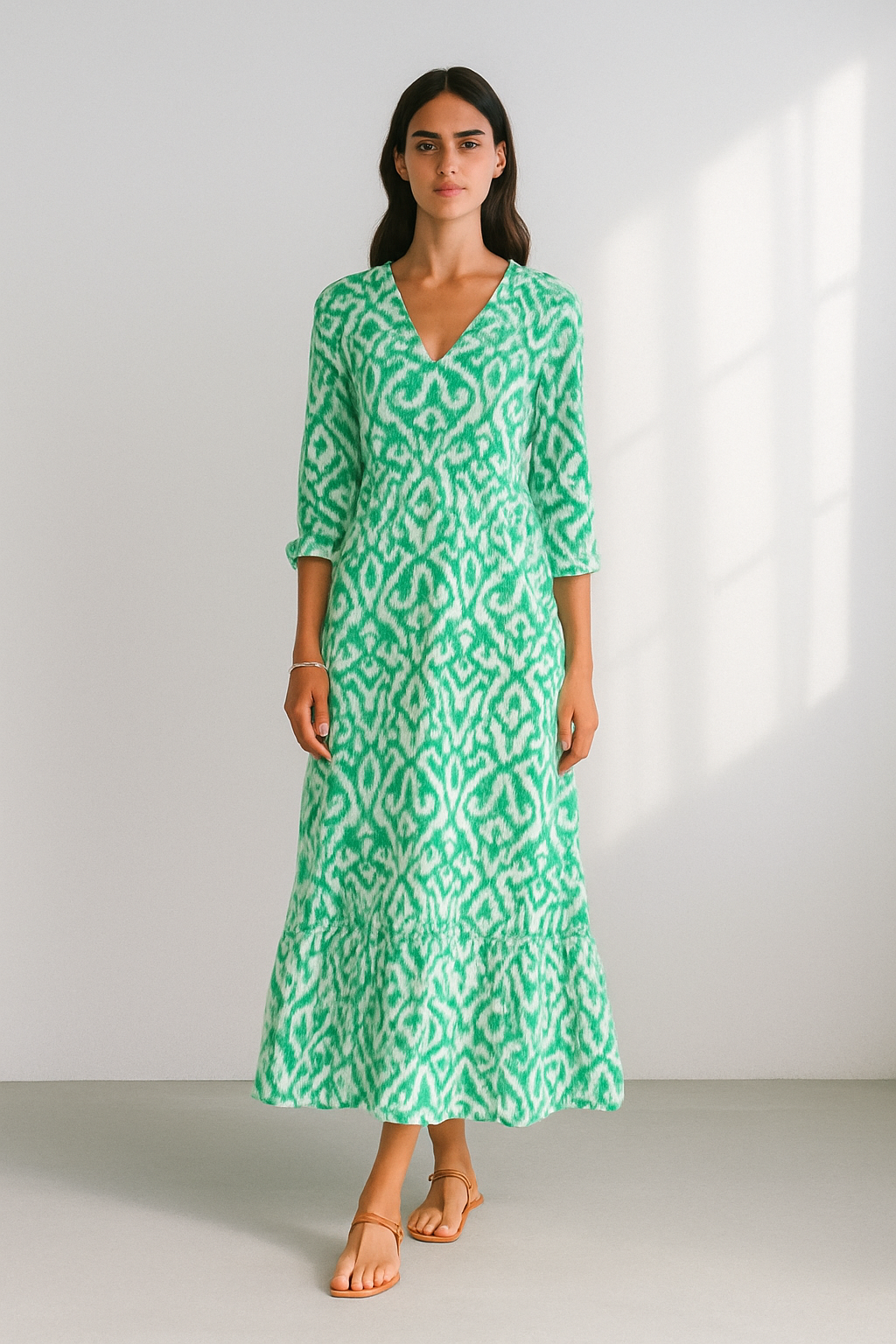 Vestido Mujer Verano Escote V Elegante - Vestiria