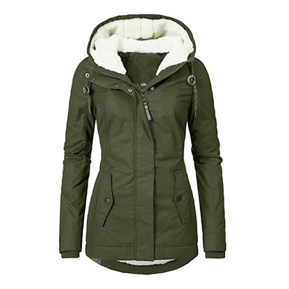 Abrigo Invierno Mujer Capucha Acogedor - Vestiria