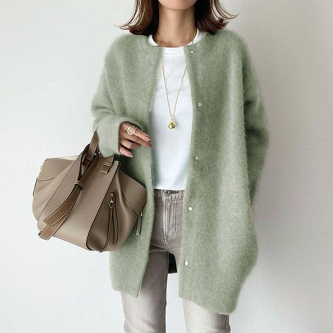 Cárdigan Mujer Elegante Tejido Suave