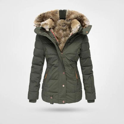 Abrigo Invierno Piel Mujer Cálido