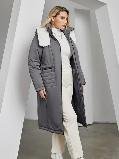 Abrigo Mujer Grande Invierno Cálido