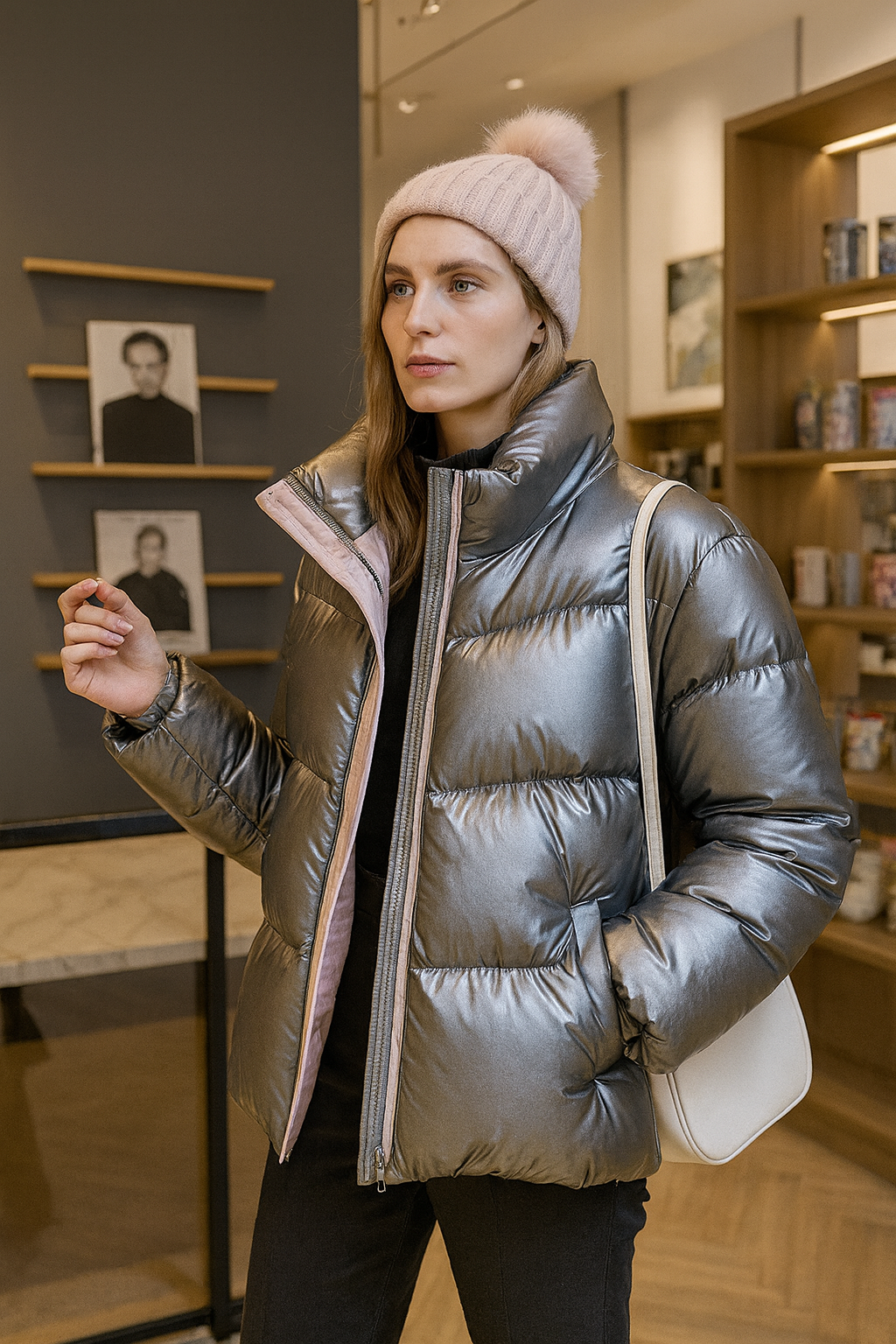 Chaqueta Invierno Abultada y Cálida