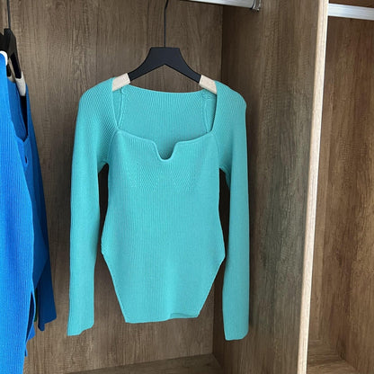 Sudadera Mujer Punto Manga Larga Cuello Redondo