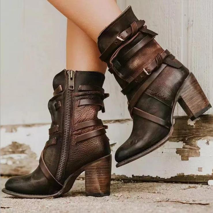 Botas Mujer Piel Sintética Elegantes