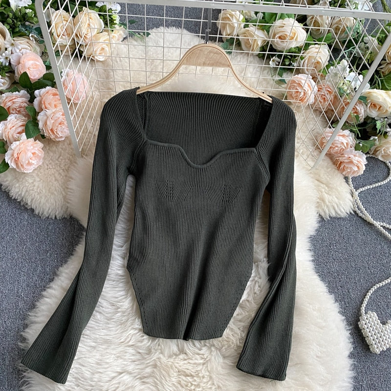 Sudadera Mujer Punto Manga Larga Cuello Redondo