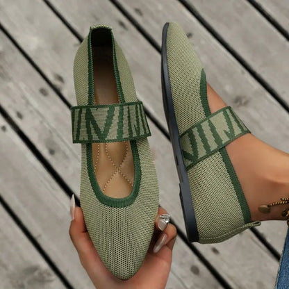 Zapatillas Bailarinas con Cintas Elásticas