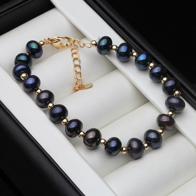 Pulsera de Perlas Elegante Mujer