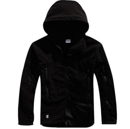 Chaqueta militar impermeable con capucha hombre