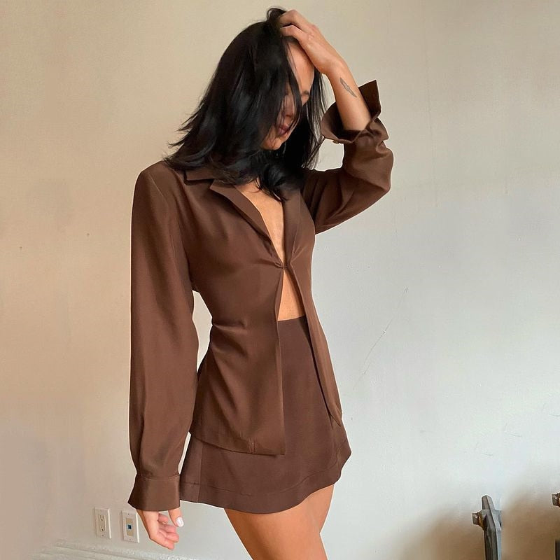 Traje de invierno de dos piezas abrigado - Vestiria