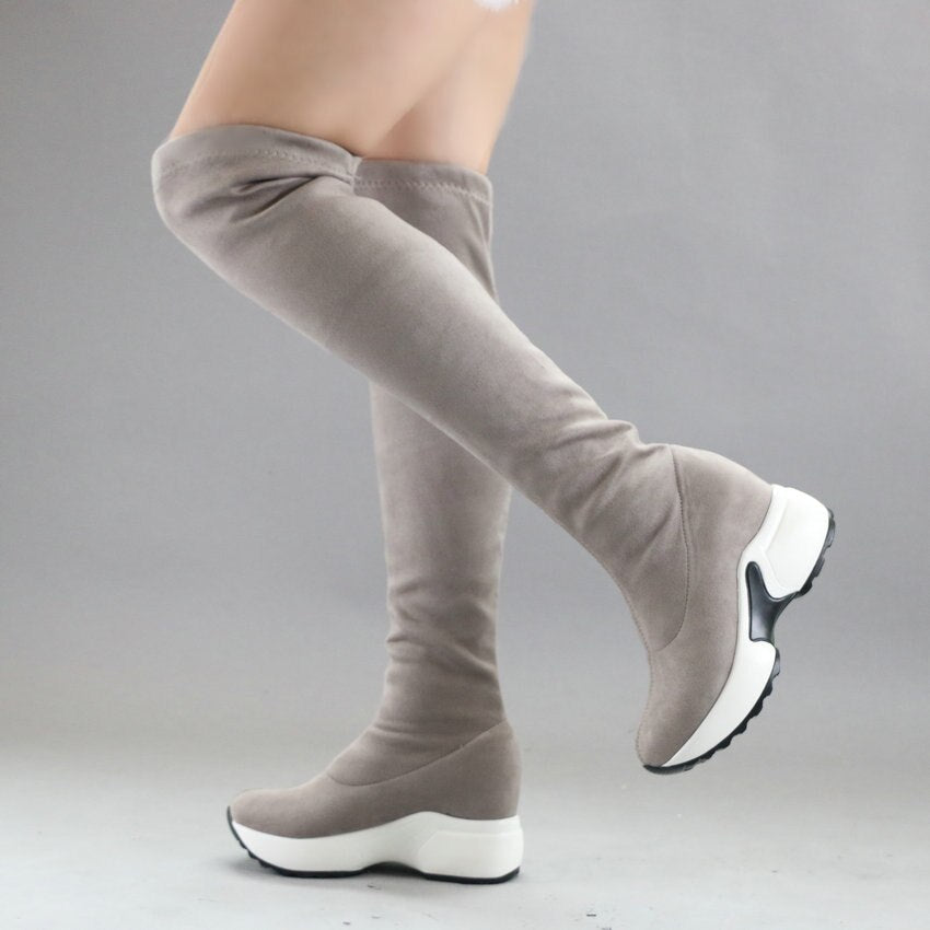 Botas Mujer Deportivas Con Suela Alta