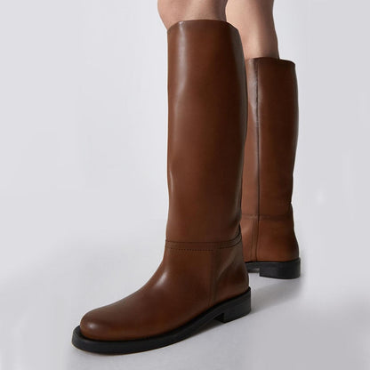 Botas Mujer Piel Alta Moda