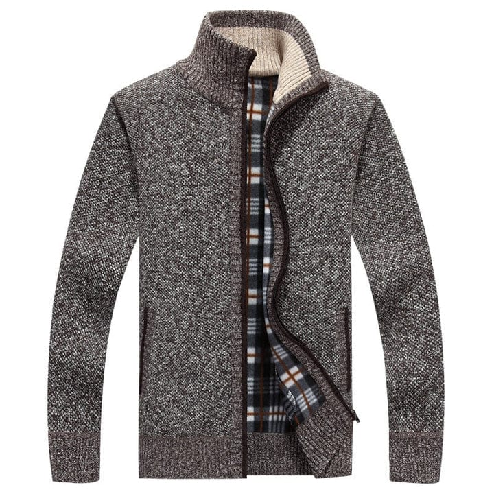Chaqueta de punto cálido para hombre