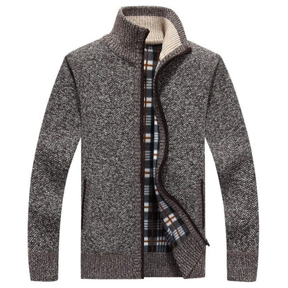 Chaqueta de punto cálido para hombre