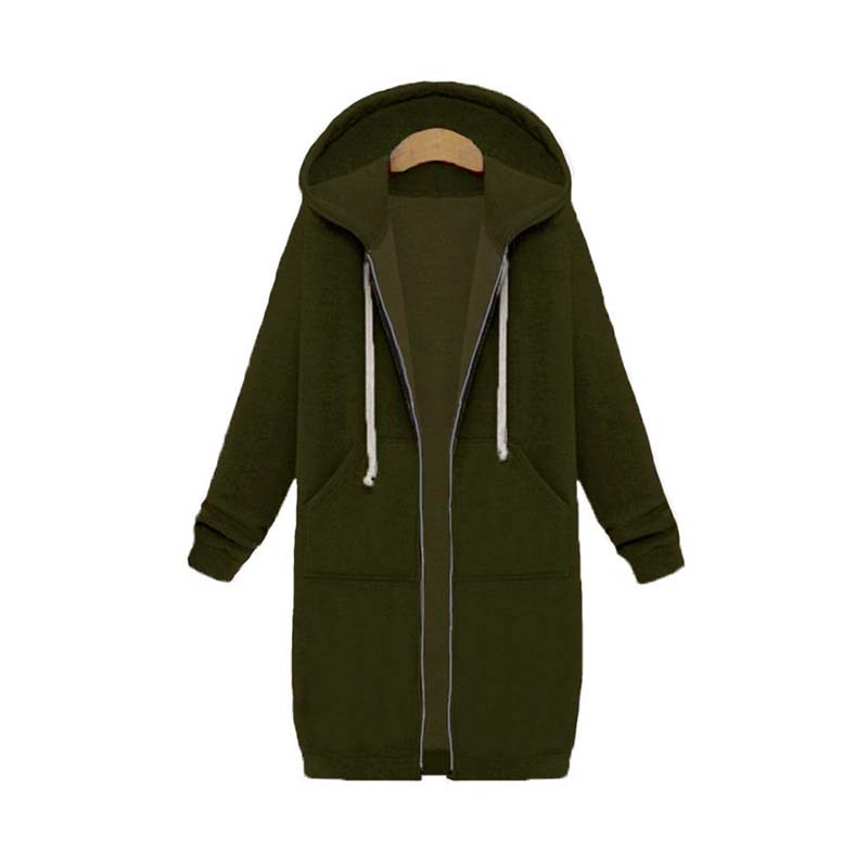 Chaqueta Deportiva Larga Estilosa Mujer