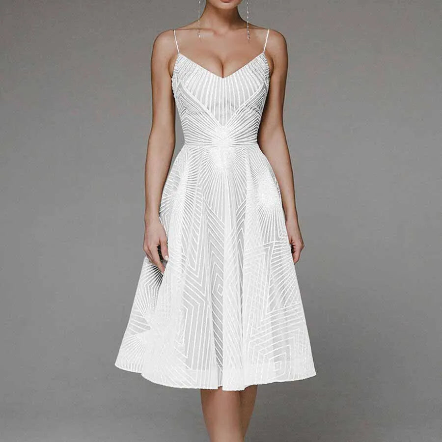 Vestido Mujer Clásico Elegante