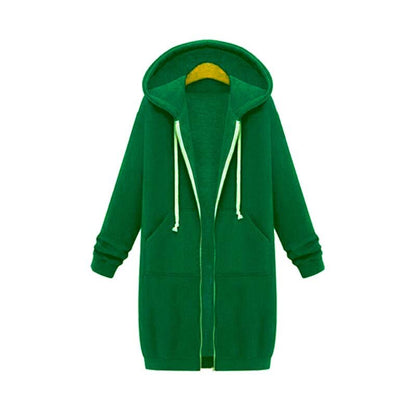 Chaqueta Deportiva Larga Estilosa Mujer